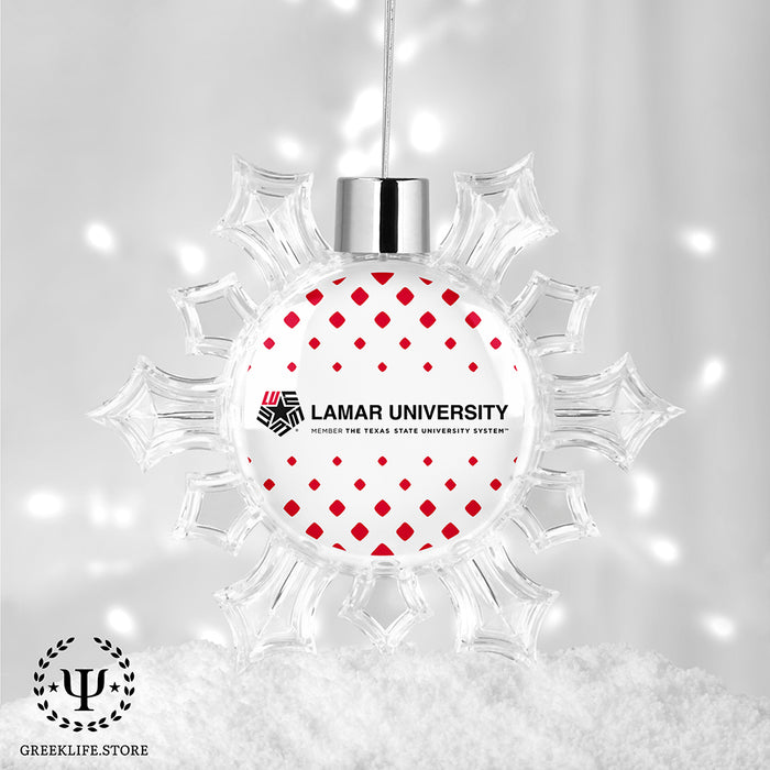 Lamar University Christmas Ornament - Snowflake