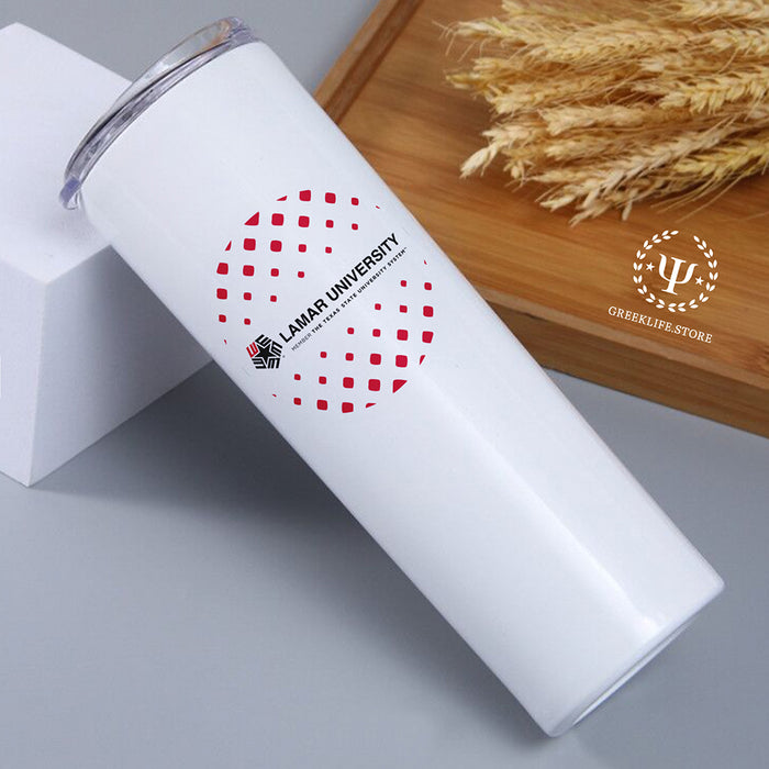 Lamar University Stainless Steel Skinny Tumbler 20 OZ