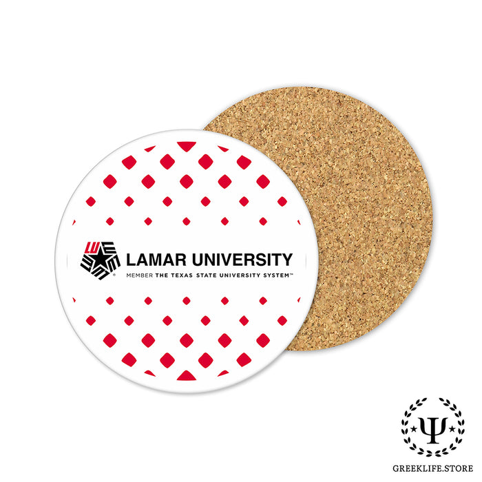 Lamar University Beverage coaster round (Set of 4)