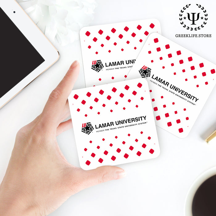 Lamar University Beverage Coasters Square (Set of 4)