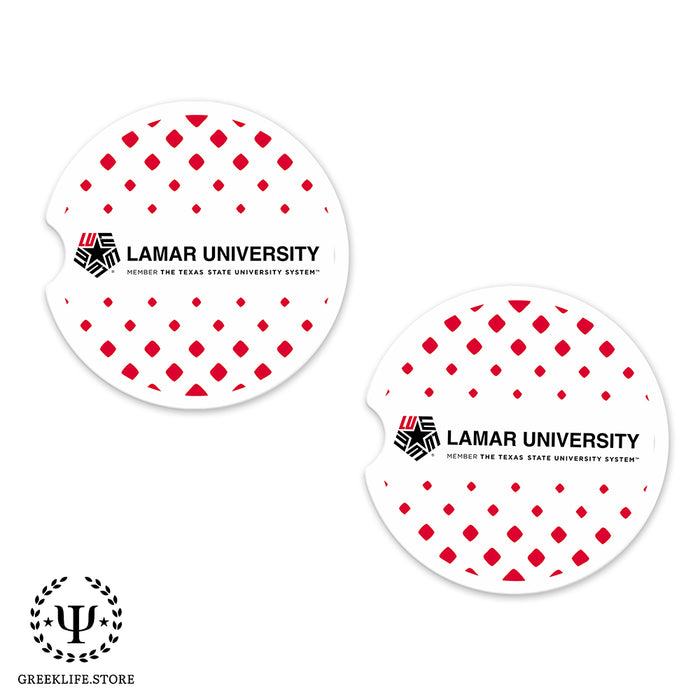 Lamar University Car Cup Holder Coaster (Set of 2)