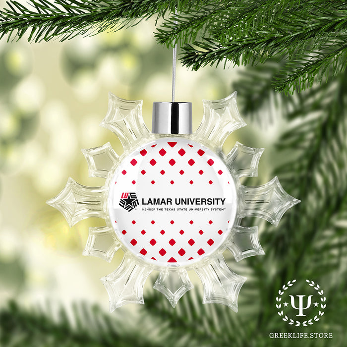 Lamar University Christmas Ornament - Snowflake