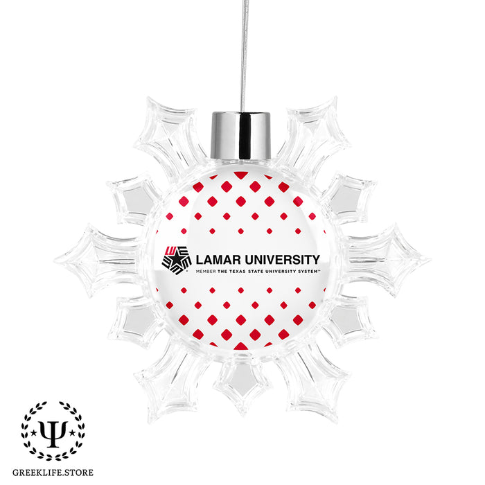 Lamar University Christmas Ornament - Snowflake