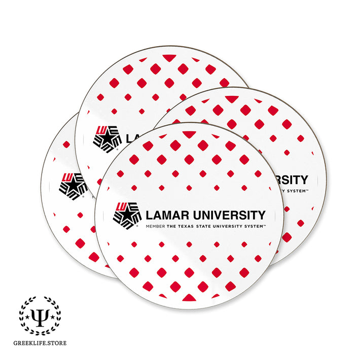 Lamar University Beverage coaster round (Set of 4)