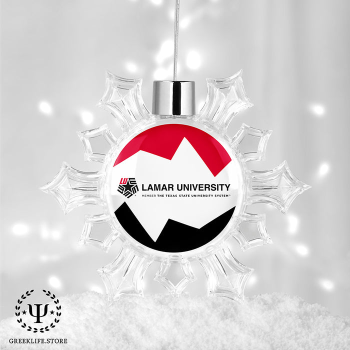 Lamar University Christmas Ornament - Snowflake