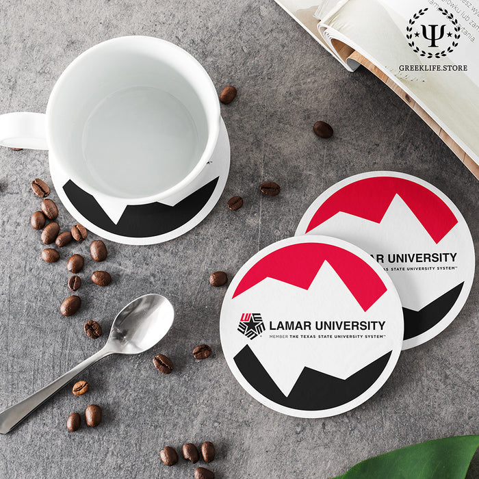 Lamar University Beverage coaster round (Set of 4)