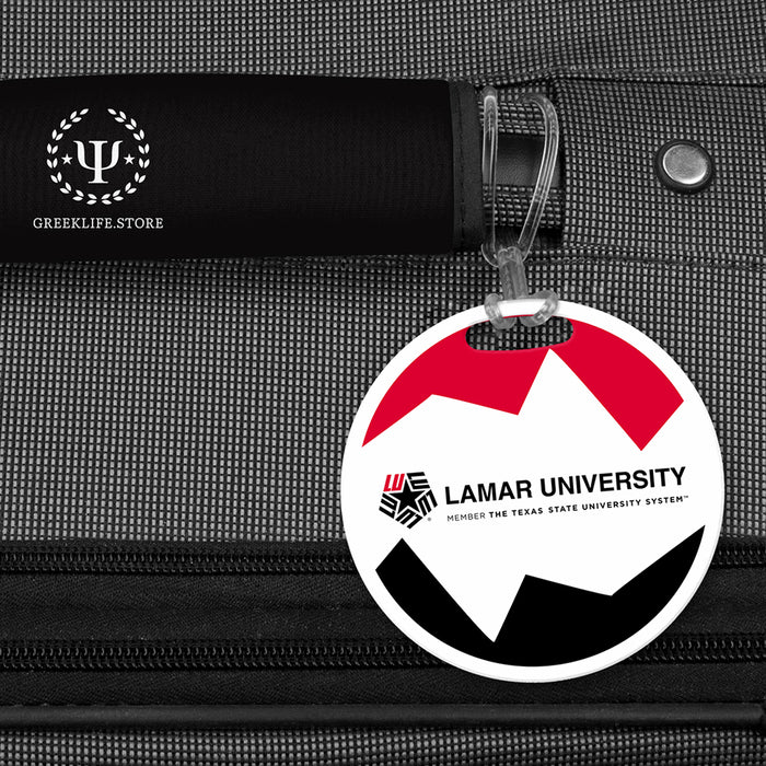 Lamar University Luggage Bag Tag (round)