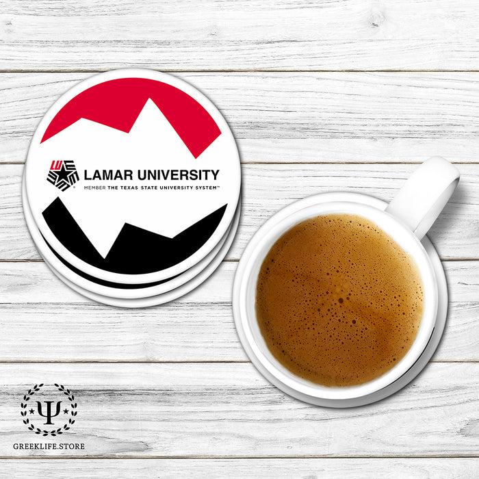 Lamar University Beverage coaster round (Set of 4)