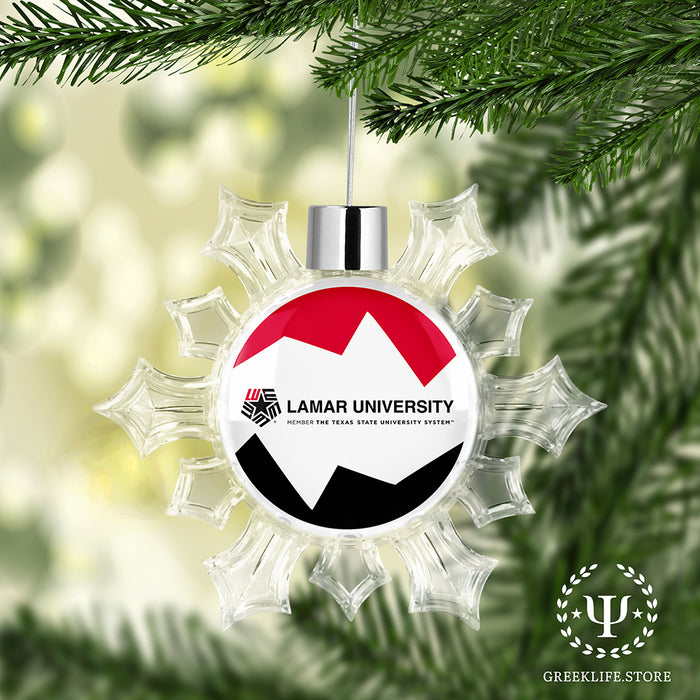 Lamar University Christmas Ornament - Snowflake