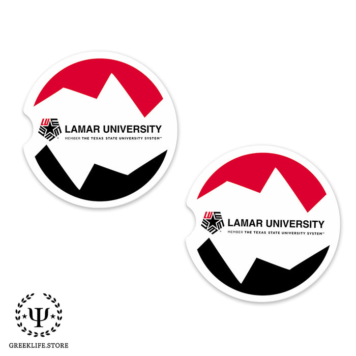 Lamar University Car Cup Holder Coaster (Set of 2)