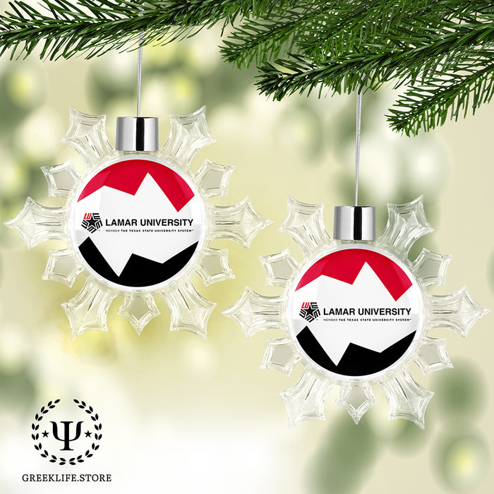 Lamar University Christmas Ornament - Snowflake