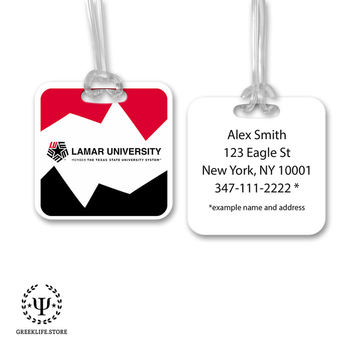 Lamar University Luggage Bag Tag (square)