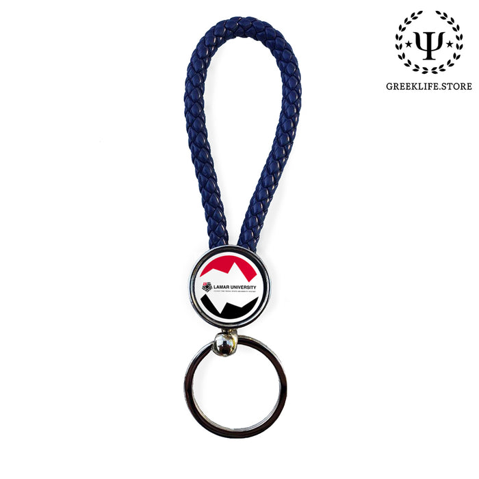 Lamar University Keychain round