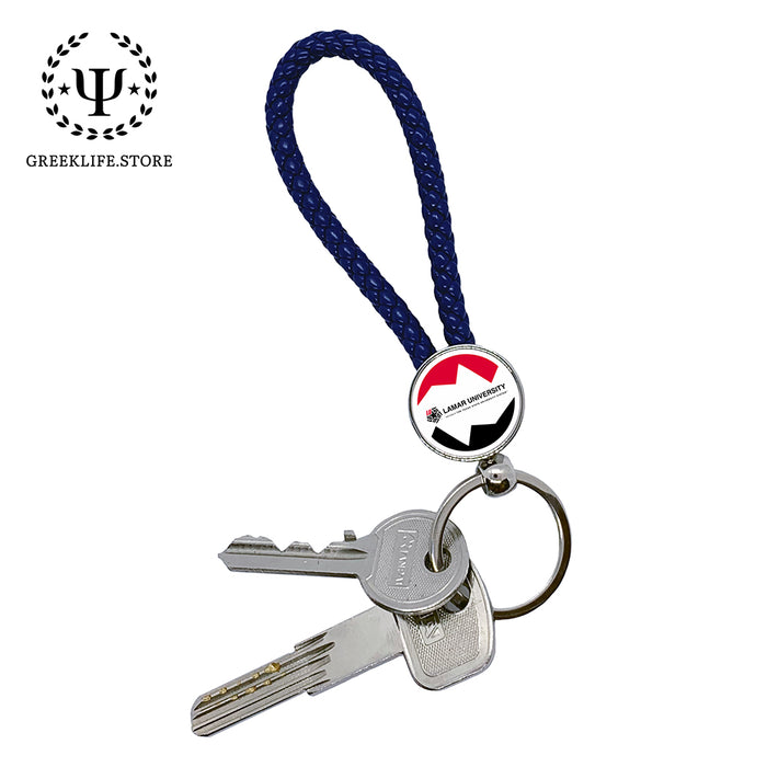 Lamar University Keychain round