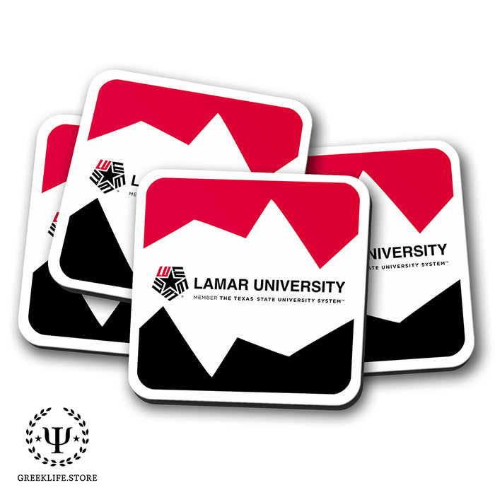 Lamar University Beverage Coasters Square (Set of 4)