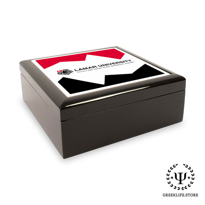 Lamar University Keepsake Box Wooden