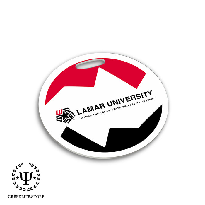 Lamar University Luggage Bag Tag (round)