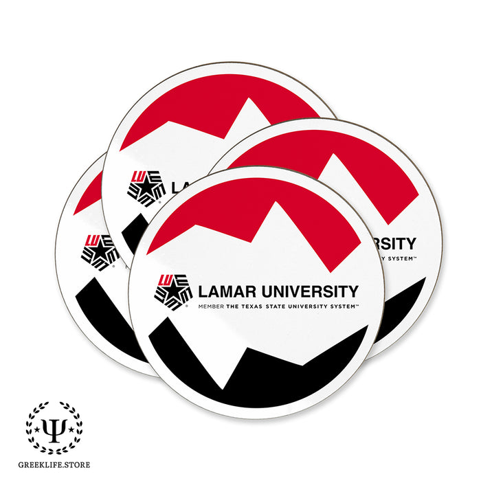 Lamar University Beverage coaster round (Set of 4)
