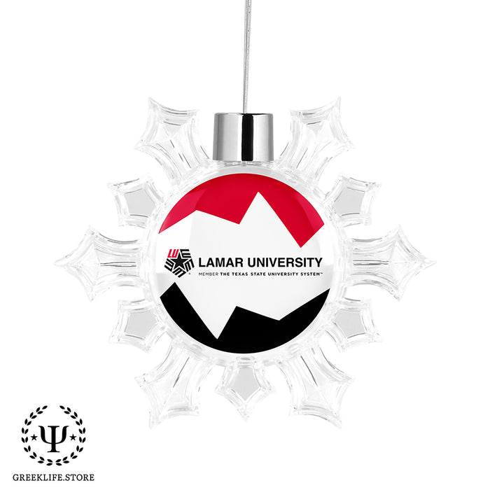 Lamar University Christmas Ornament - Snowflake