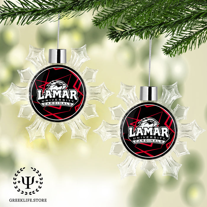 Lamar University Christmas Ornament - Snowflake