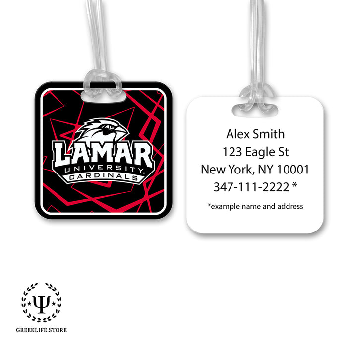 Lamar University Luggage Bag Tag (square)