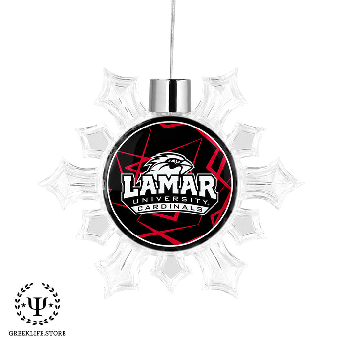 Lamar University Christmas Ornament - Snowflake