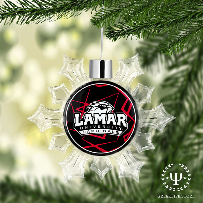 Lamar University Christmas Ornament - Snowflake