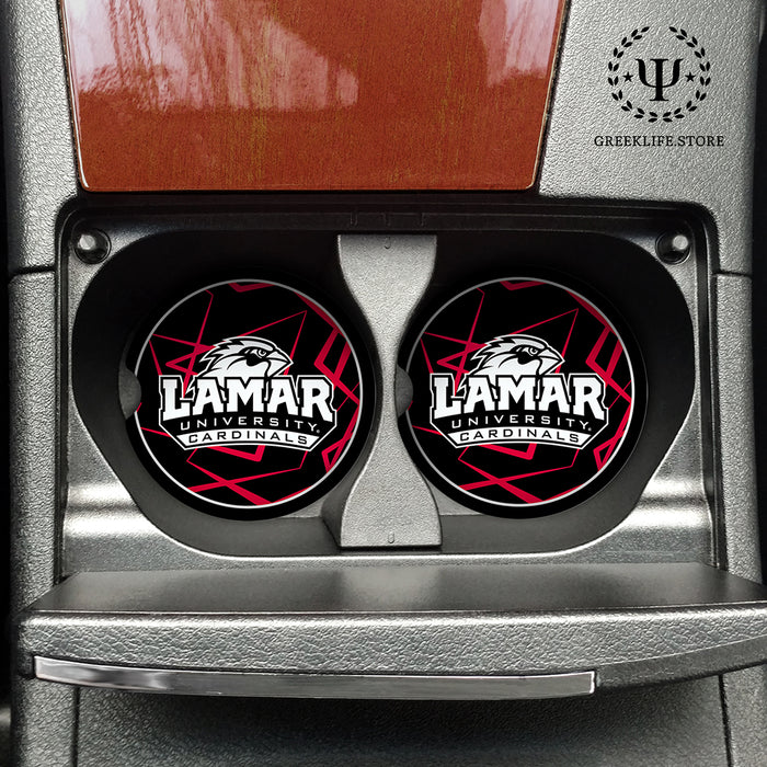 Lamar University Car Cup Holder Coaster (Set of 2)