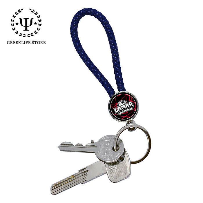 Lamar University Keychain round