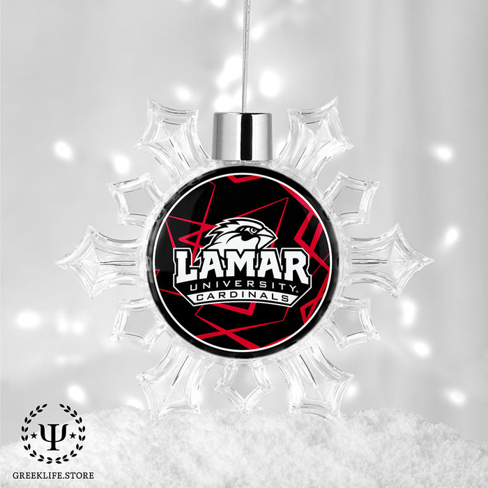 Lamar University Christmas Ornament - Snowflake