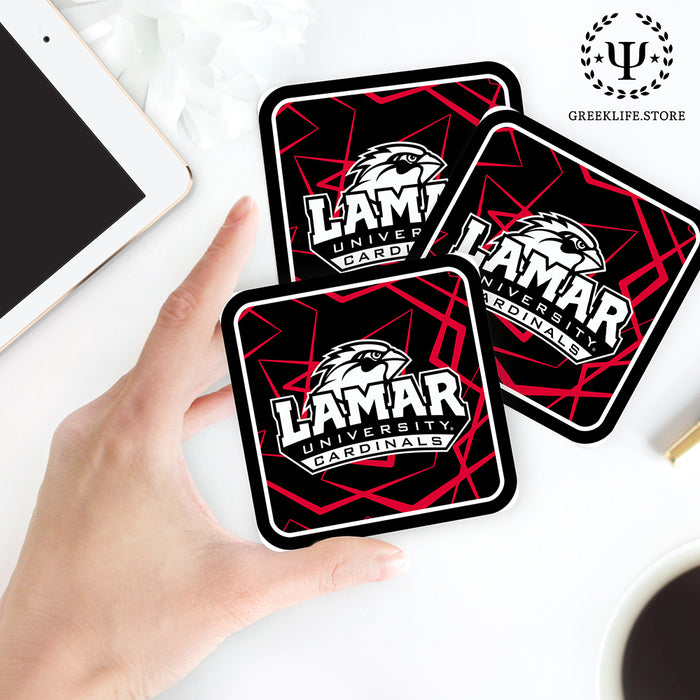 Lamar University Beverage Coasters Square (Set of 4)