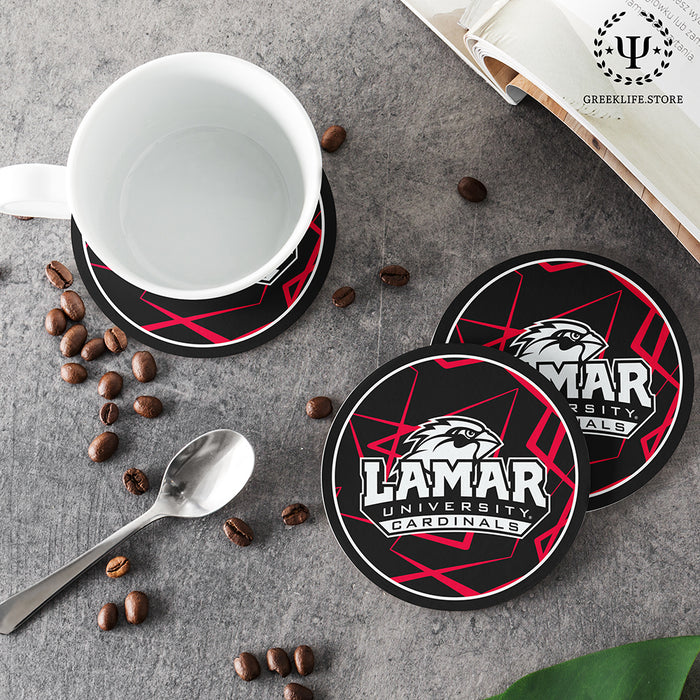 Lamar University Beverage coaster round (Set of 4)
