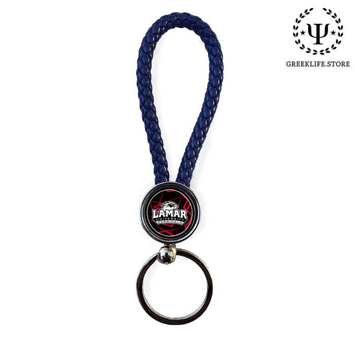Lamar University Keychain round