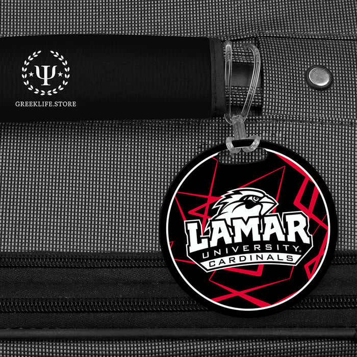 Lamar University Luggage Bag Tag (round)