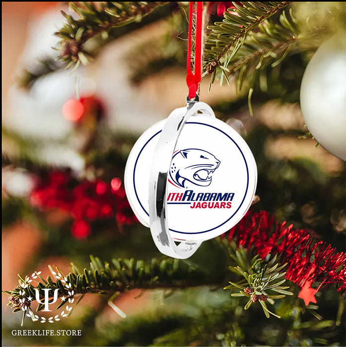 University of South Alabama Christmas Reversible Flat Round Ornament