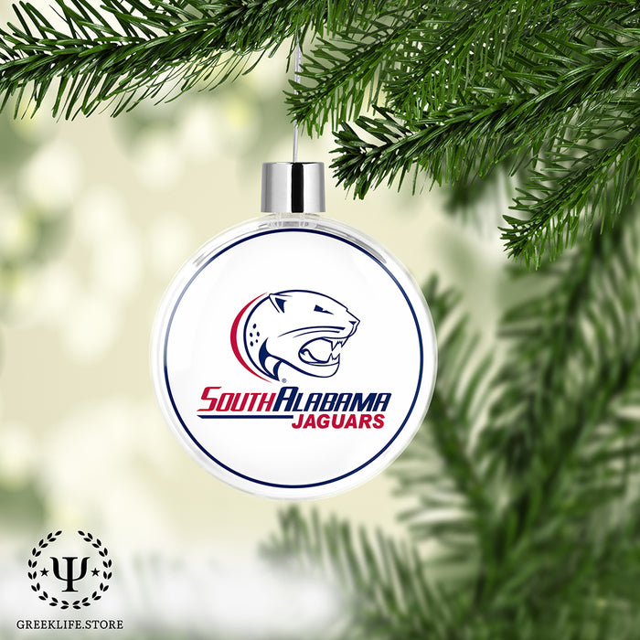 University of South Alabama Christmas Ornament Flat Round