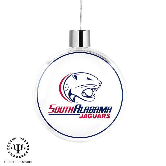 University of South Alabama Christmas Ornament Flat Round