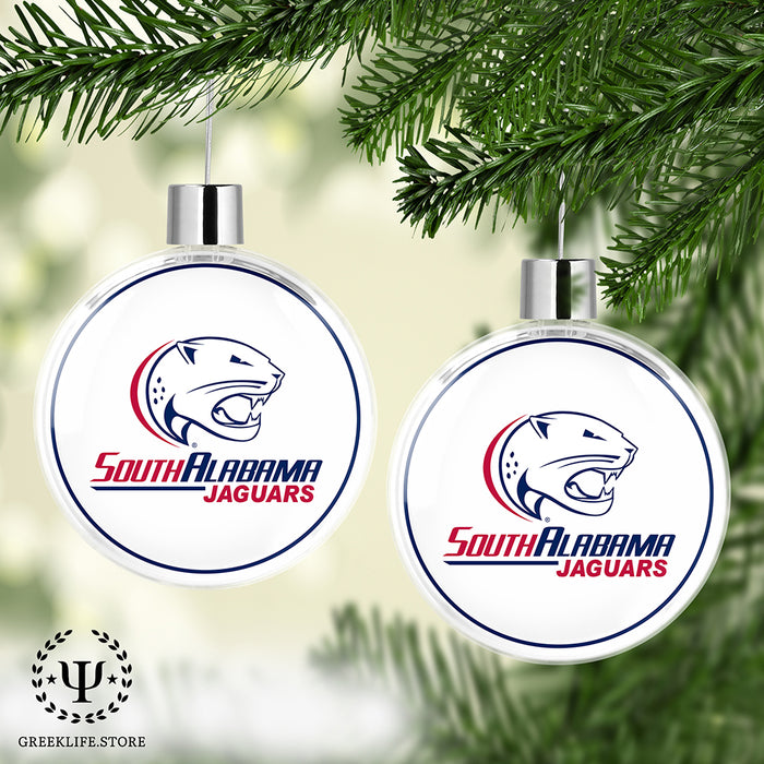 University of South Alabama Christmas Ornament Flat Round