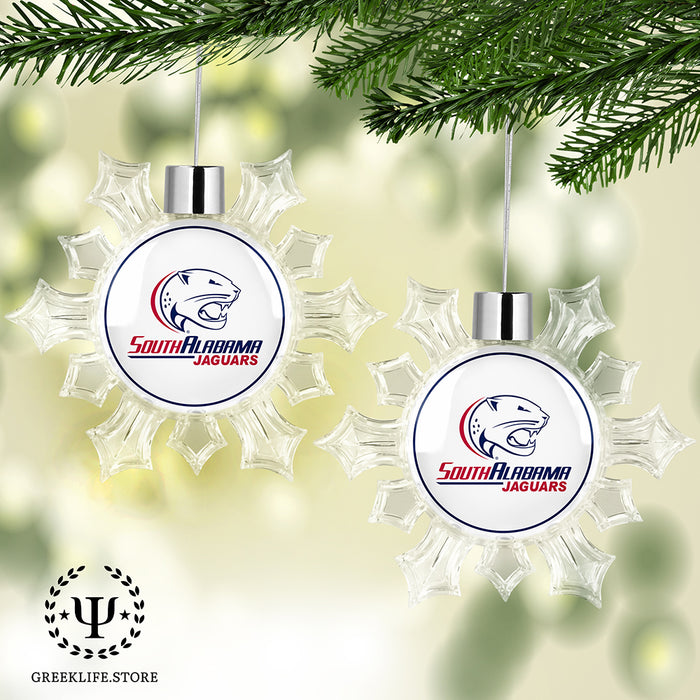 University of South Alabama Christmas Ornament - Snowflake