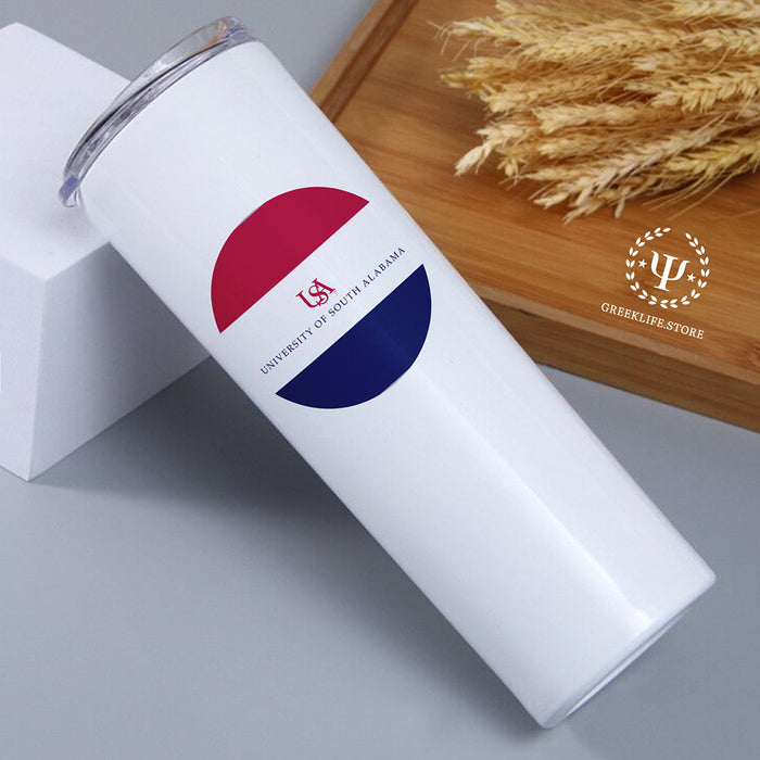 University of South Alabama Stainless Steel Skinny Tumbler 20 OZ