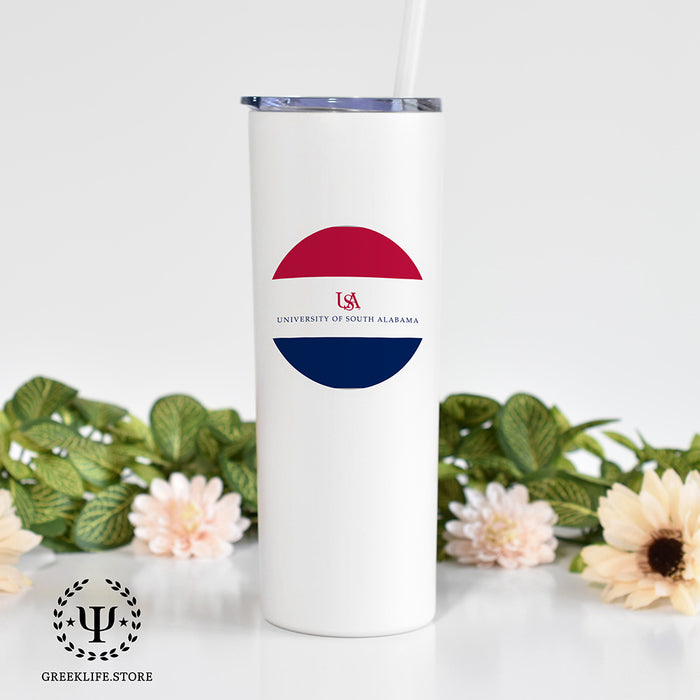 University of South Alabama Stainless Steel Skinny Tumbler 20 OZ