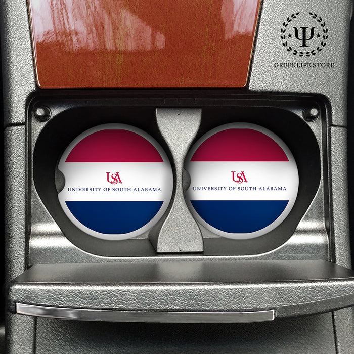 University of South Alabama Car Cup Holder Coaster (Set of 2)