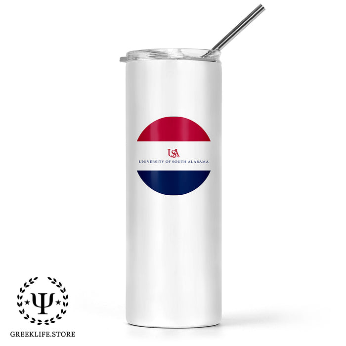 University of South Alabama Stainless Steel Skinny Tumbler 20 OZ
