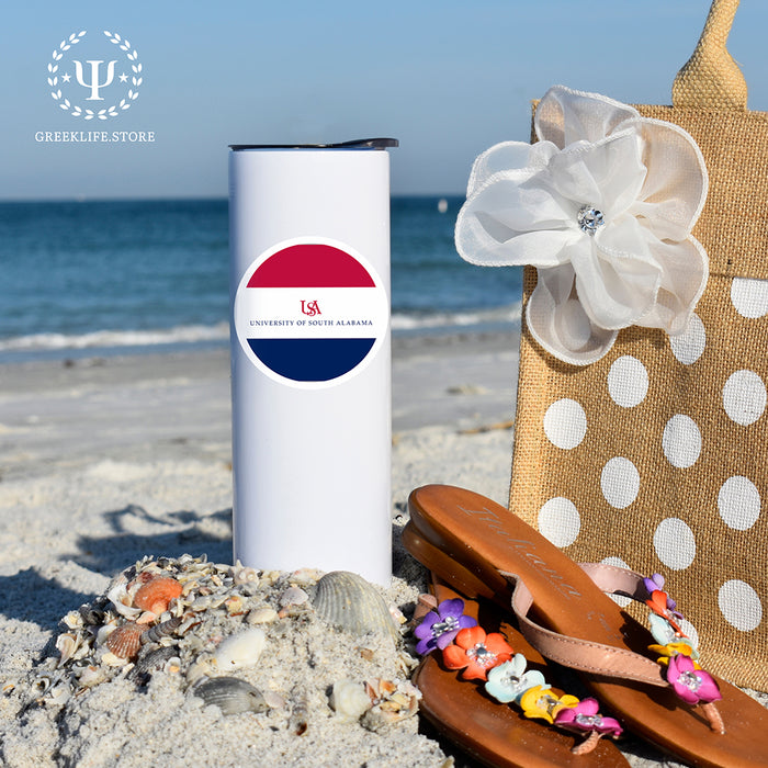 University of South Alabama Stainless Steel Skinny Tumbler 20 OZ