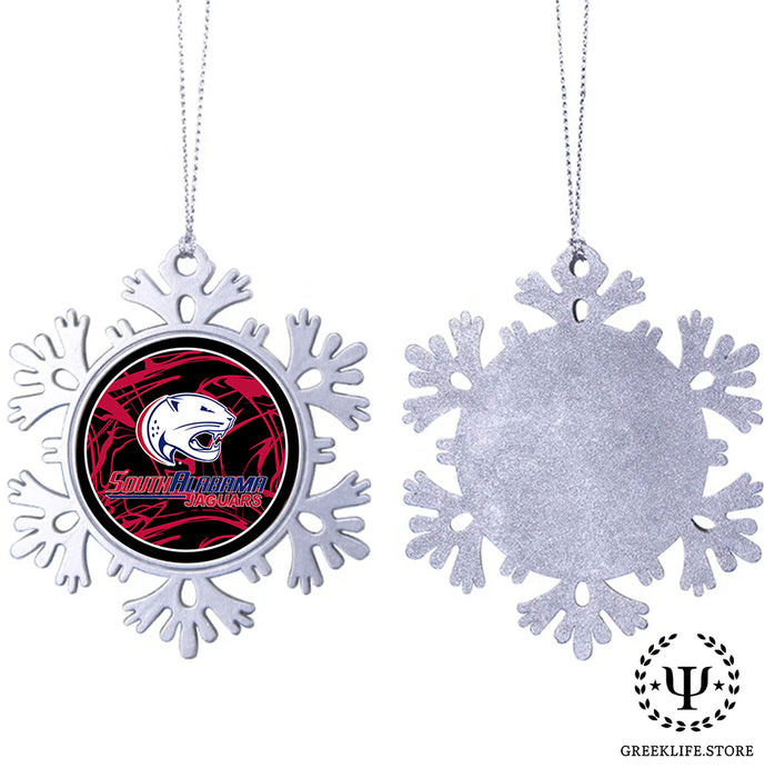 University of South Alabama Christmas Ornament - Snowflake Metal