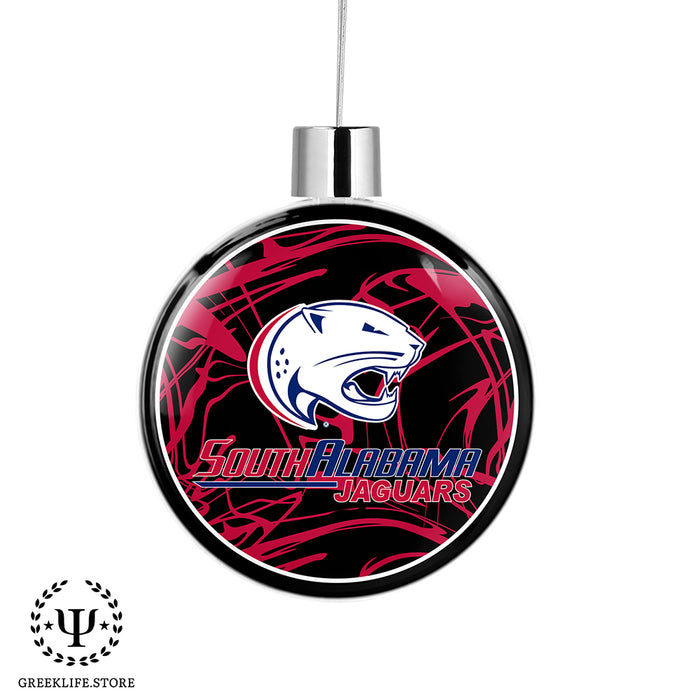 University of South Alabama Christmas Ornament Flat Round
