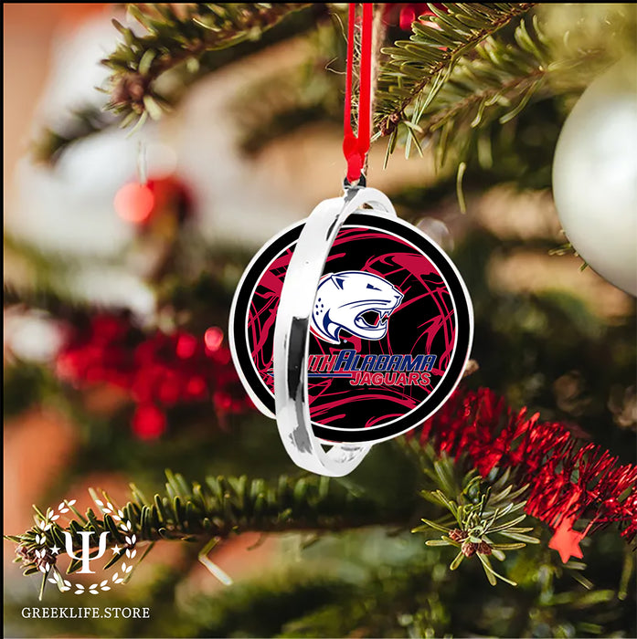 University of South Alabama Christmas Reversible Flat Round Ornament