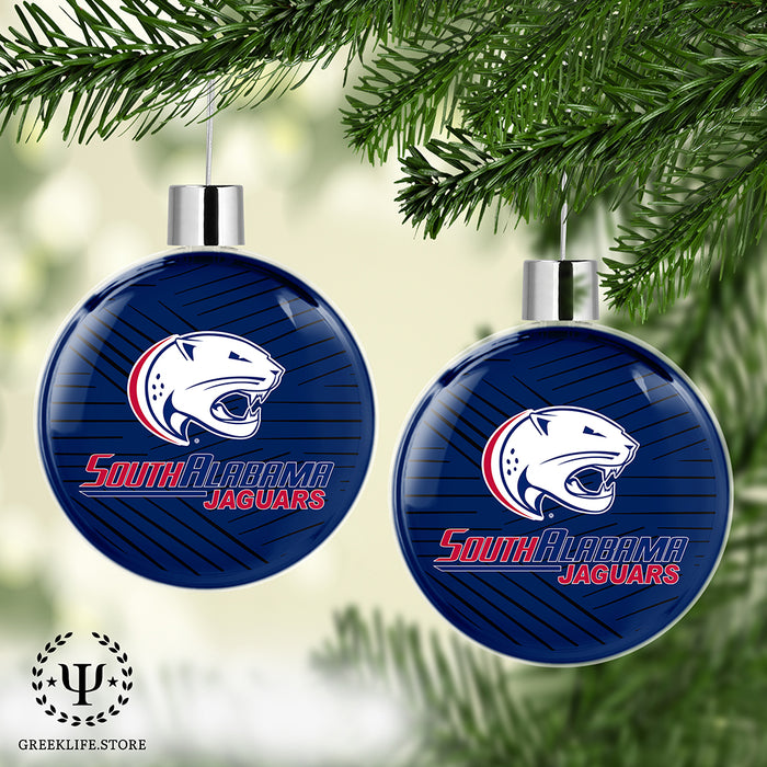 University of South Alabama Christmas Ornament Flat Round