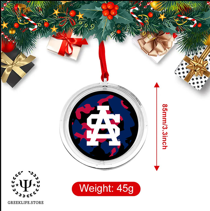 University of South Alabama Christmas Reversible Flat Round Ornament