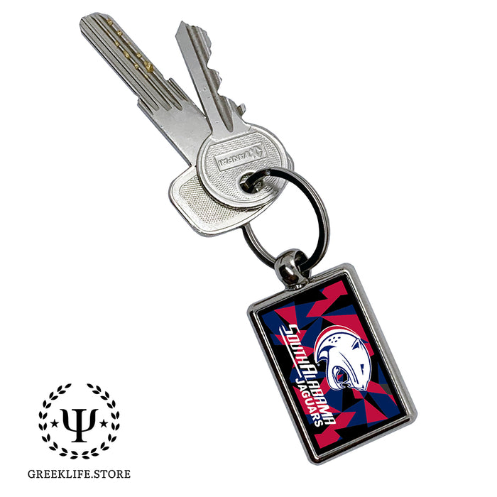 University of South Alabama Keychain Rectangular